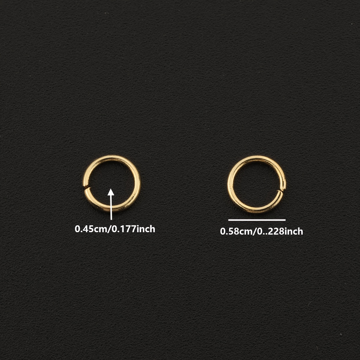 120pcs Golden Stainless Steel Jump Rings Set